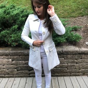 Tulle Cream Peacoat from Nordstrom